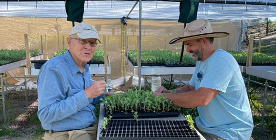 Paul Williams and Dan Lauffer at work